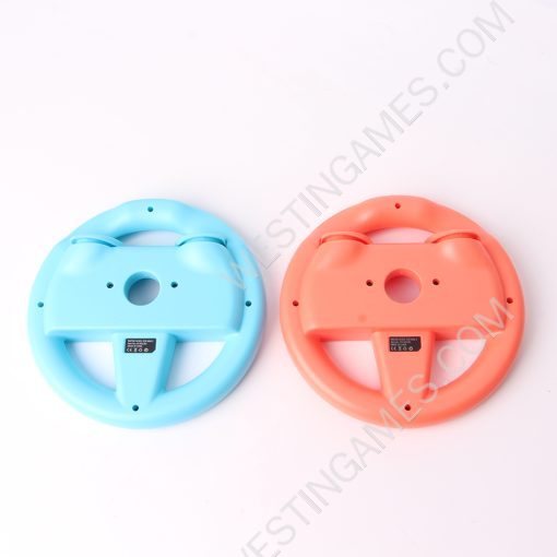 2in1 Direction Manipulate Wheel and Controller Handle Grip 2 Set for Switch OLED Joy-con Red and Blue - Image 5