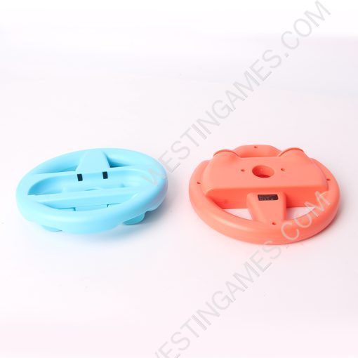 2in1 Direction Manipulate Wheel and Controller Handle Grip 2 Set for Switch OLED Joy-con Red and Blue - Image 6