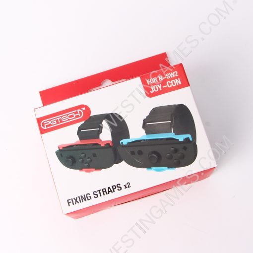 2X Adjustable Hand and Leg Sport Strap for Switch 2 Ring Fit Adventure Blue and Red
