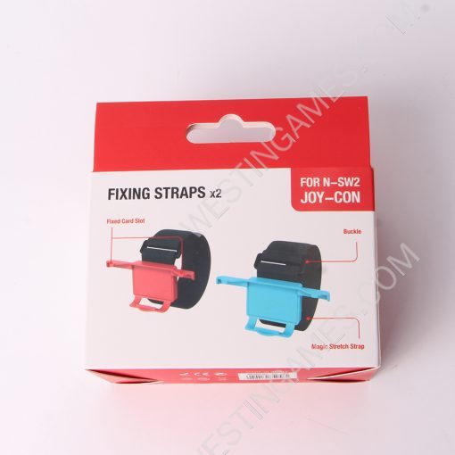 2X Adjustable Hand and Leg Sport Strap for Switch 2 Ring Fit Adventure Blue and Red - Image 3