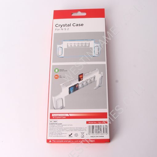 Hard Cover Plastic Clear Crystal Protective Shell Case with Card Slot TNS-3155 for Switch 2 - Image 3