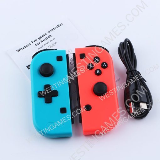 New Wireless Bluetooth L/R Joycon Game Controller for NS Switch - Red and Blue - Image 2