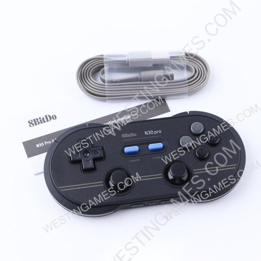 8Bitdo N30 Pro 2 Wireless Bluetooth Controller 6 Edition 2018 for Switch Steam MacOS Andriod - Black - Image 2