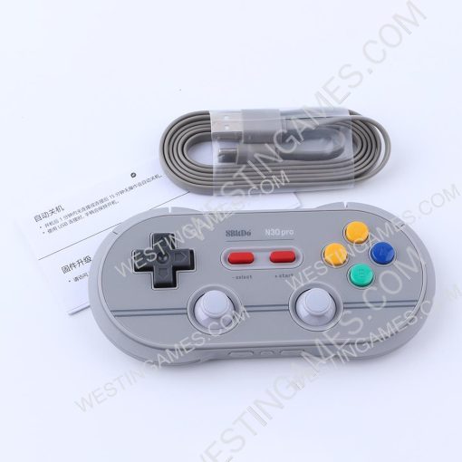 8Bitdo N30 Pro 2 Wireless Bluetooth Controller 6 Edition 2018 for Switch Steam MacOS Andriod - Grey - Image 2