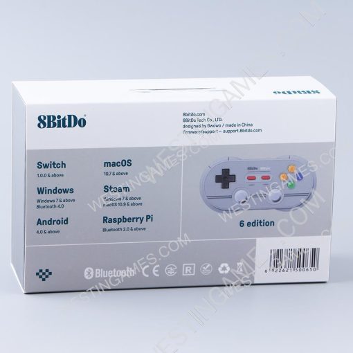 8Bitdo N30 Pro 2 Wireless Bluetooth Controller 6 Edition 2018 for Switch Steam MacOS Andriod - Grey - Image 7