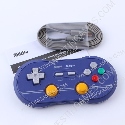 8Bitdo N30 Pro 2 Wireless Bluetooth Controller 6 Edition 2018 for Switch Steam MacOS Andriod - Blue - Image 2