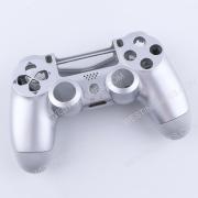 Replacement Top and Bottom Housing Shell Case for PS4 Controller JDM-040/050 - Silver