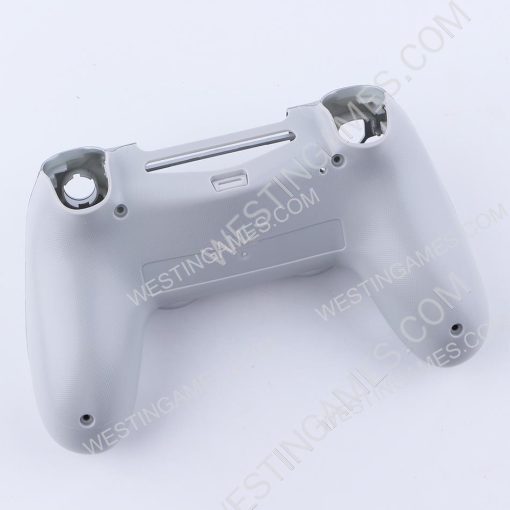 Replacement Top and Bottom Housing Shell Case for PS4 Controller JDM-040/050 - Silver - Image 2