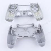 Replacement Top and Bottom Housing Shell Case for PS4 Controller JDM-040/050 - Silver 03