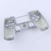 Replacement Top and Bottom Housing Shell Case for PS4 Controller JDM-040/050 - Silver 04