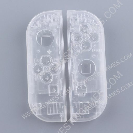 Left and Right Housing Cover Case Set for Switch Joy-con Clear Transparet Clear