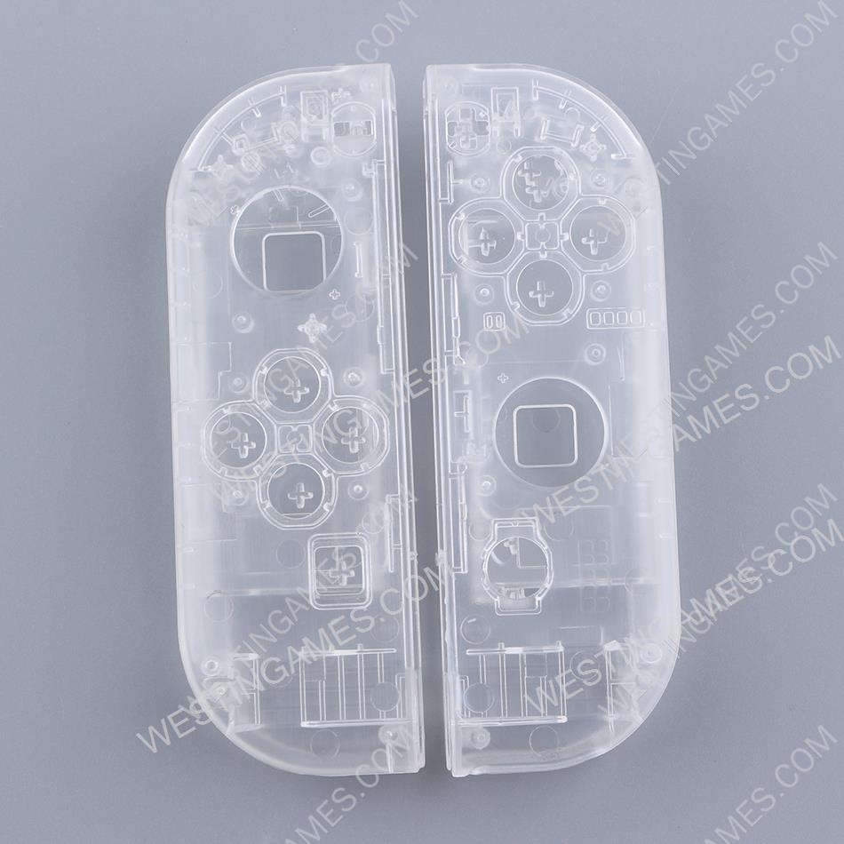 Left and Right Housing Cover Case Set for Switch Joy-con Clear Transparet Clear