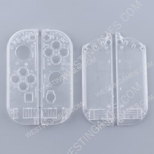 Left and Right Housing Cover Case Set for Switch Joy-con Clear Transparet Clear - Image 3