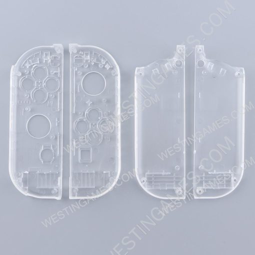 Left and Right Housing Cover Case Set for Switch Joy-con Clear Transparet Clear - Image 4