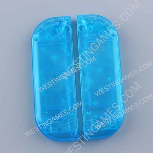 Left and Right Housing Cover Case Set for Switch Joy-con Clear Blue - Image 2
