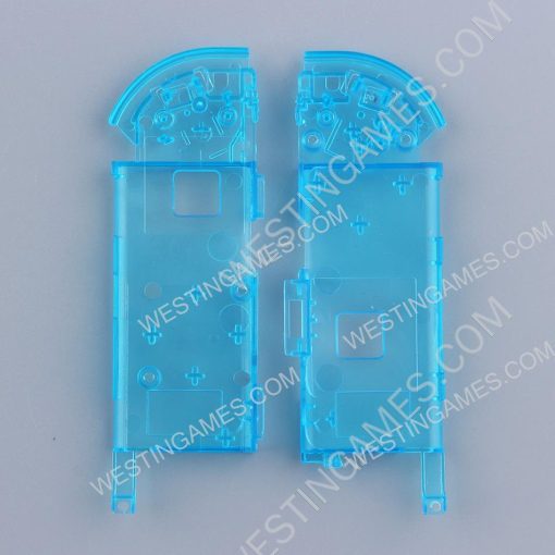 Left and Right Housing Cover Case Set for Switch Joy-con Clear Blue - Image 6