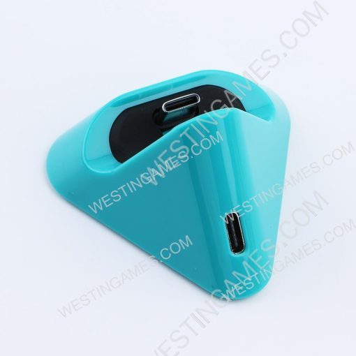 Mini USB Type-C Charging Dock Stand for Switch Lite Console - Turquoise - Image 3