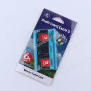 6 Slots Game Card Cartridge Push Card Case Storage Box for NS Switch Blue-Black