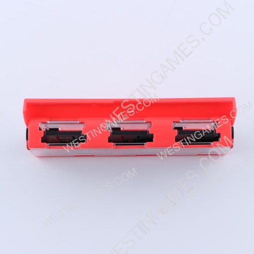 6 Slots Game Card Cartridge Push Card Case Storage Box for NS Switch Red-Black - Image 4