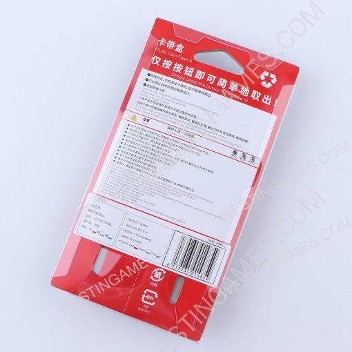 6 Slots Game Card Cartridge Push Card Case Storage Box for NS Switch Red-Black - Image 5