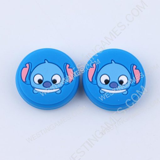 Superhero Supercap Thumb Grips Analog Caps Silicone Rubber For Switch and Lite Stitch Blue - Image 2