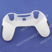 New Soft Silicone Thicker Half Skin Rubber Cover for ps4 Controller - White