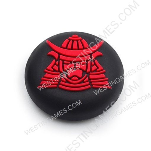 Thumb Grips Analog Capcs Silicone Rubber For PS5 Controller - Samurai Black