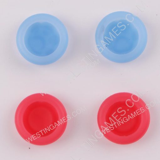 New 4in1 Night Light Cat Paw Thumb Grips Analog Caps Silicone Rubber For PS5 Blue Red - Image 3