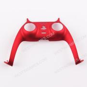 Decorative Strip Handle PC Shell Cover For PS5 Gamepad Controller - Deep Red