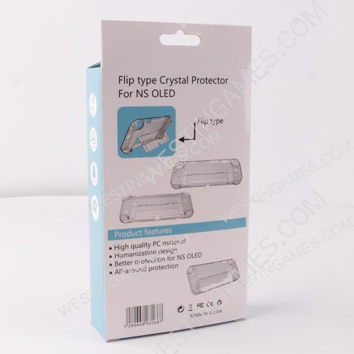 New 3in1 Transparent Crystal Protecting Cover Case for Nintendo Switch OLED Gamepad - Clear - Image 2