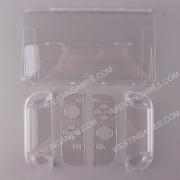 New 3in1 Transparent Crystal Protecting Cover Case for Nintendo Switch OLED Gamepad - Clear 03