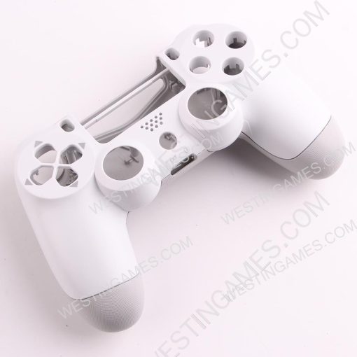 Replacement Top and Bottom Housing Shell Case for ps4 Controller JDM-050 - White - Image 2