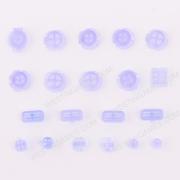 Tansparent Complete Key Button Accessoires for Switch Left and Right Joycon Controller - Purple