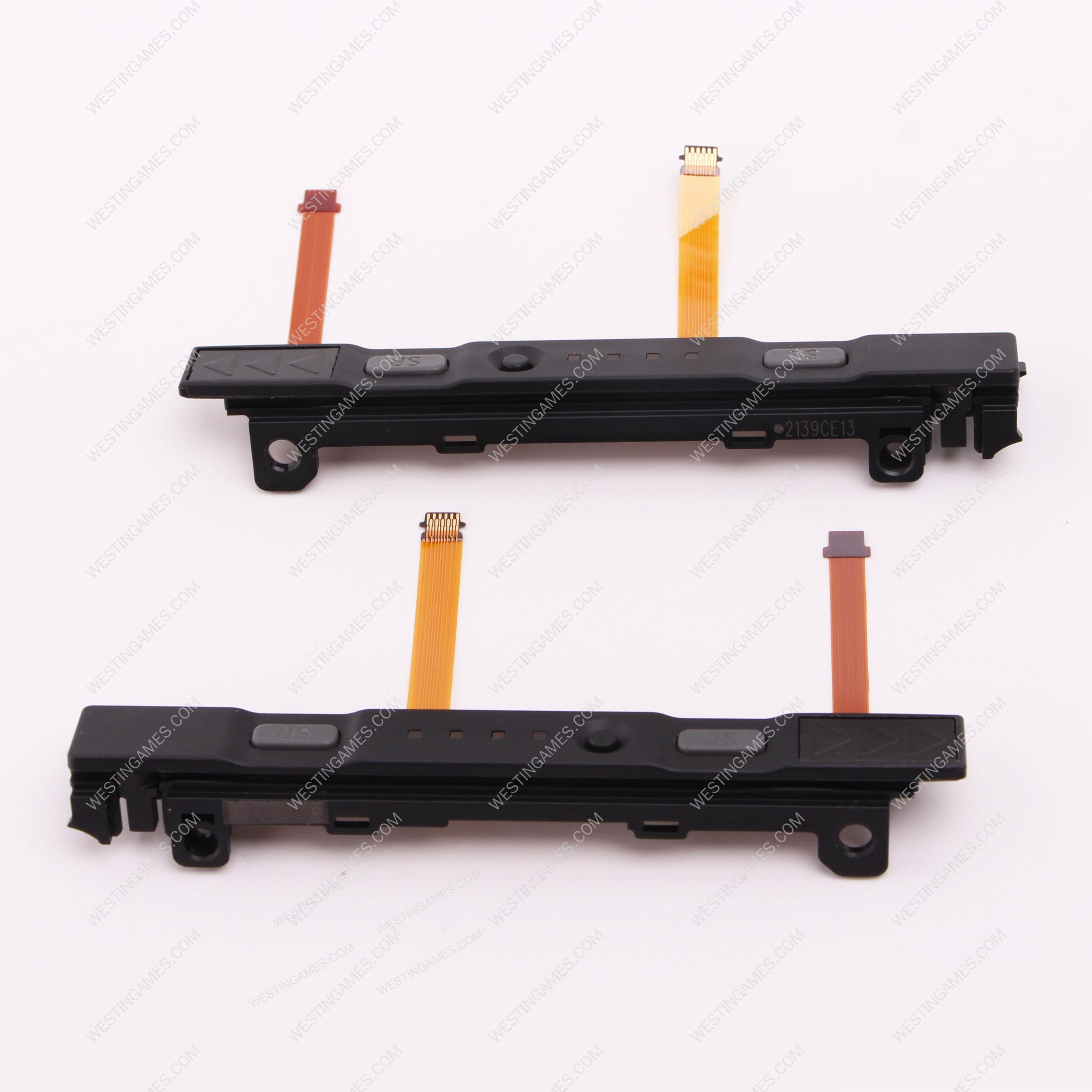 OEM Complete Left Right Plastic Rail Assembly with Flex Cable for NS switch Joy-con Grey - Image 3
