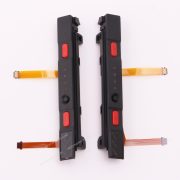 OEM Complete Left Right Plastic Rail Assembly with Flex Cable for NS switch Joy-con Red