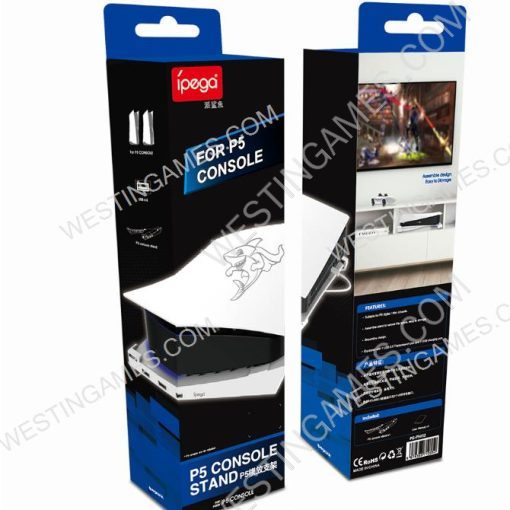 Horizontal Bracket Stand Base Stand for with 4 USB Hub Playstation 5