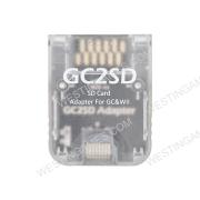 GC2SD GC To SD Card Adapter Memory TF Card Adapter SD Card Reader For NGC and Wii Game Console Clear