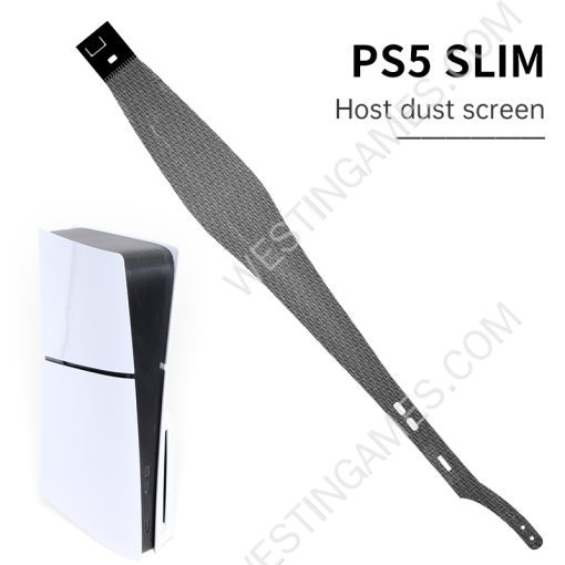 Side Dust Proof Filter Cover Dust Net And Cooling Vents Dirty Prevent mesh for PS5 Slim Console - Black