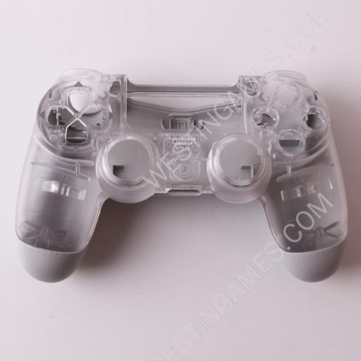 Replacement Transparent Top and Bottom Housing Shell Case for ps4 Controller JDM-050 - Clear