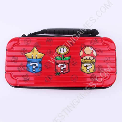 Red Protective Storage Hard Case Carrying Bag for Switch 2 - Mario B
