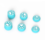 Cute Cat Claw 8pcs Silicone Analog Thumb Grips Caps for Xbox One/S/Series X S/PS5/PS4/Switch Pro Gamepad Blue-White Feet