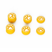 Cute Cat Claw 8pcs Silicone Analog Thumb Grips Caps for Xbox One/S/Series X S/PS5/PS4/Switch Pro Gamepad Blue-White Feet