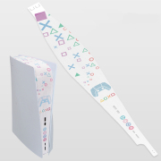 White Side Dust Proof Filter Cover Dust Net And Cooling Vents Dirty Prevent mesh for PS5 Console - PS Logo Anniversary