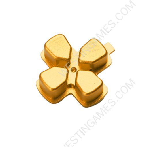 Metal D-PAD Button Cross Key Replacement for PS5 Controller - Gold