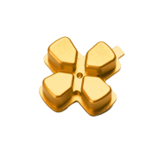 Metal D-PAD Button Cross Key Replacement for PS5 Controller - Gold