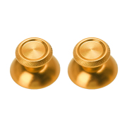 2 PCS Metal Mod Joystick Analogue 3D Thumbsticks for PS5 Wireless Chontroller - Gold