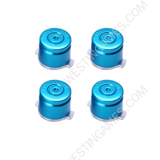 Aluminum ABXY Buttons Bullet Metal Buttons For PS5 Gamepad - Blue