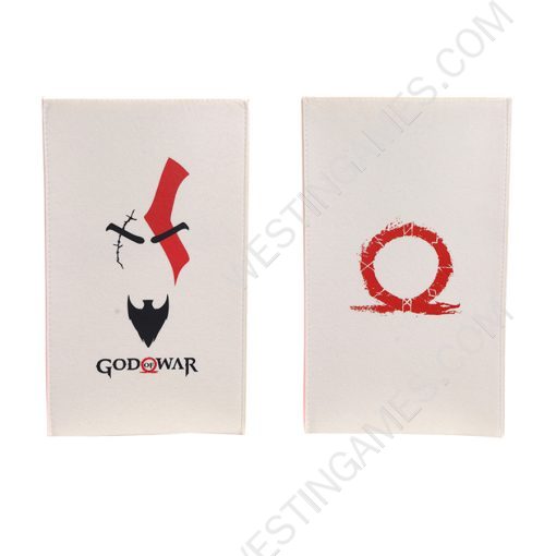 White Protective Dust Prevent Cover Sleeve for PS5 Pro/Slim Console - God of War