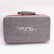 Protective Deluxe Bag Adjustable Handle Bag Travel Carrying Case For For PS5 Pro Console - Grey