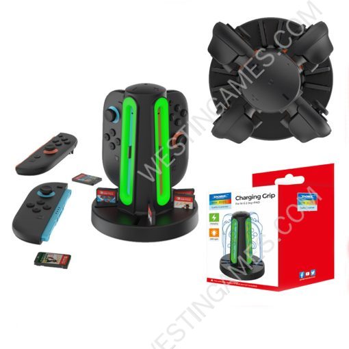 4in1 Magnetic Charge Dock Station with Game Card Slot DOBE TNS-3172 for Switch 2 Gamepad Controller